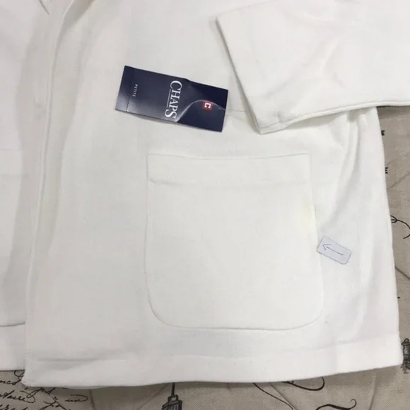 Chaps ​Open-Front Cotton-Blend Jacket - Picture 7 of 9